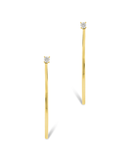Sterling Silver Kamryn Luxe Stone Accent Hoops