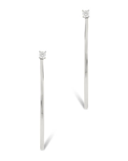 Sterling Silver Kamryn Luxe Stone Accent Hoops