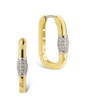 Tanya CZ Dualtone Carabiner Hoops