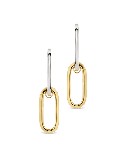 Doreen Mixed Metal Oval Drops