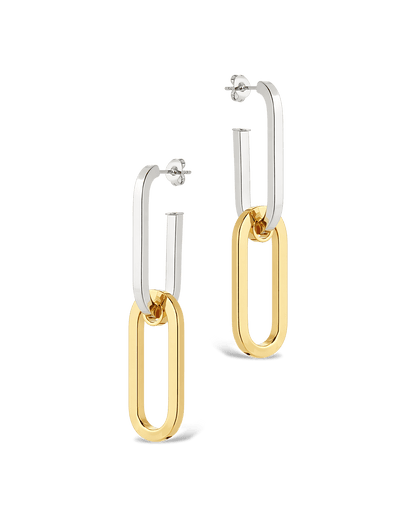 Doreen Mixed Metal Oval Drops