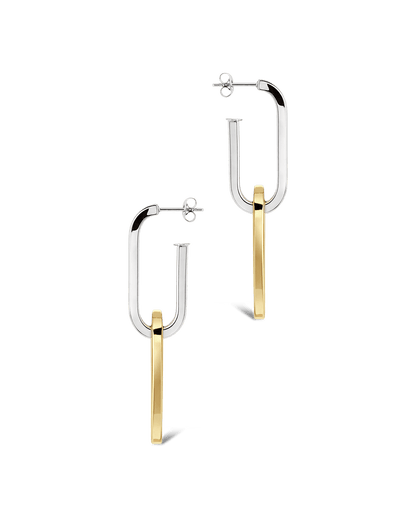 Doreen Mixed Metal Oval Drops