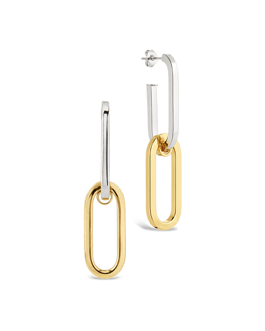 Doreen Mixed Metal Oval Drops