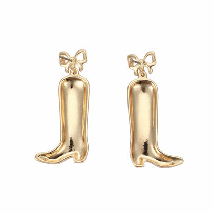 Yellow Daisy Boots Earrings