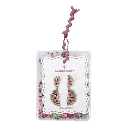 Watermelon Rhinestone Earrings