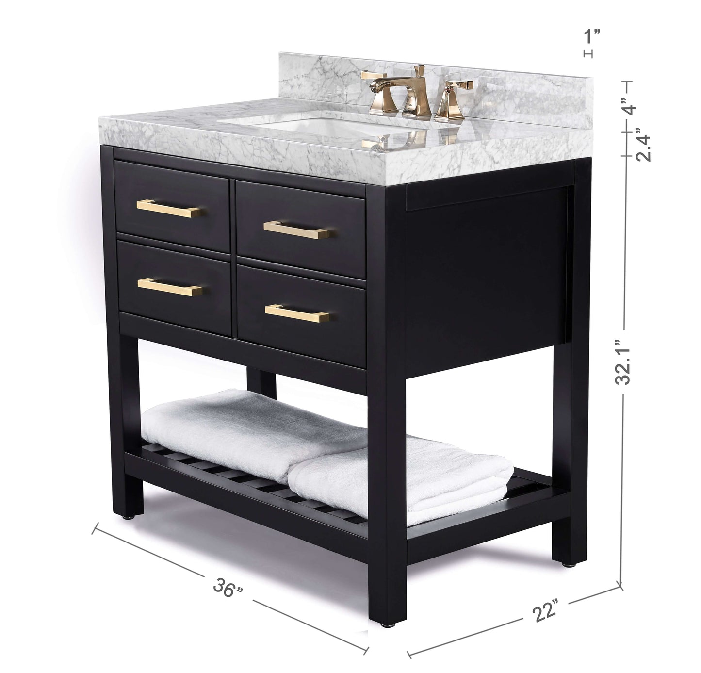 Elizabeth 36" Bath Vanity Set