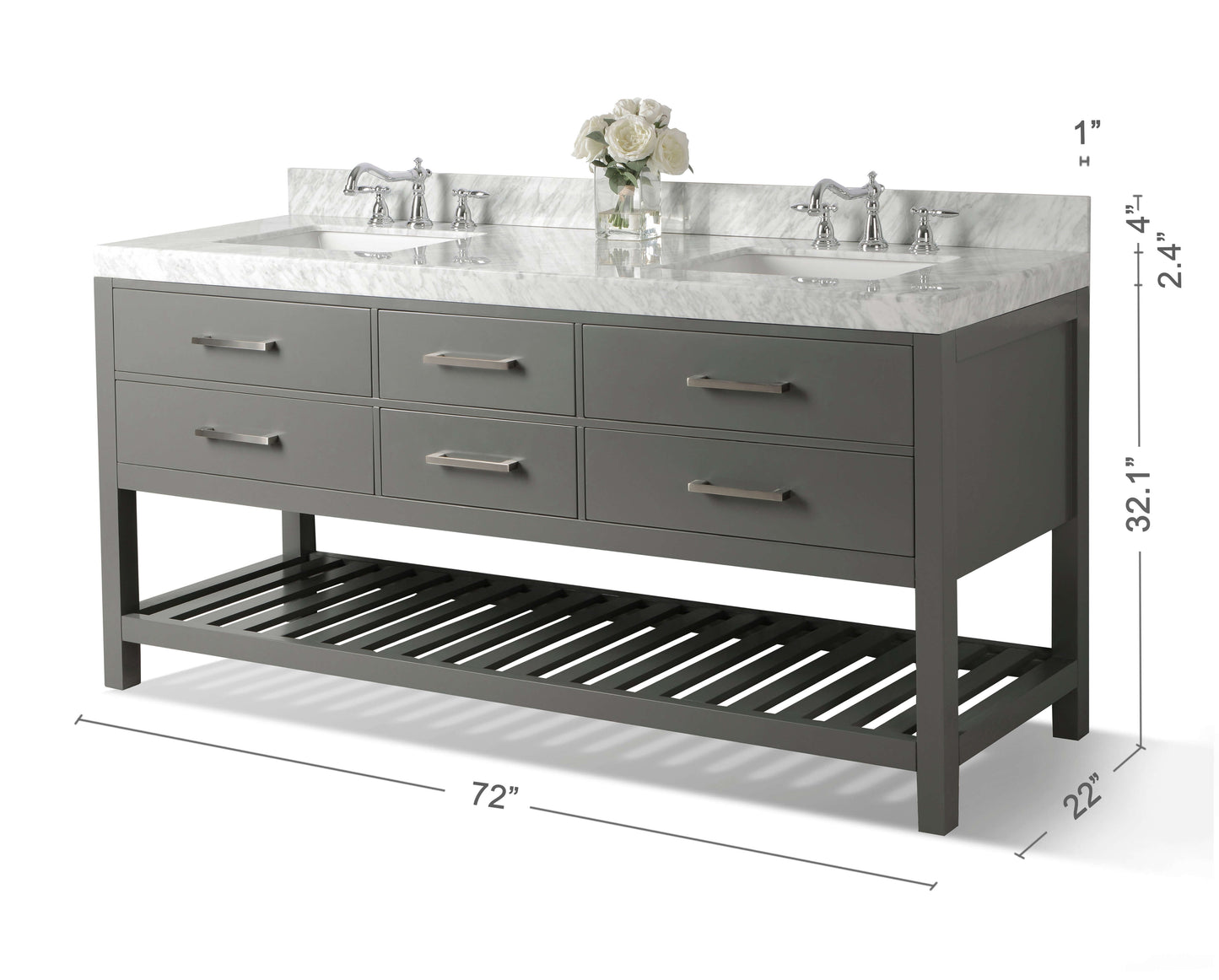 Elizabeth 72" Bath Vanity Set