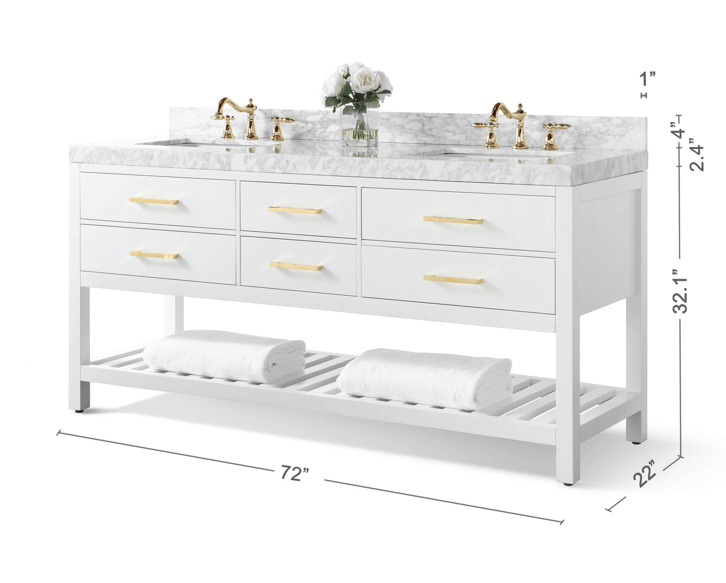 Elizabeth 72" Bath Vanity Set