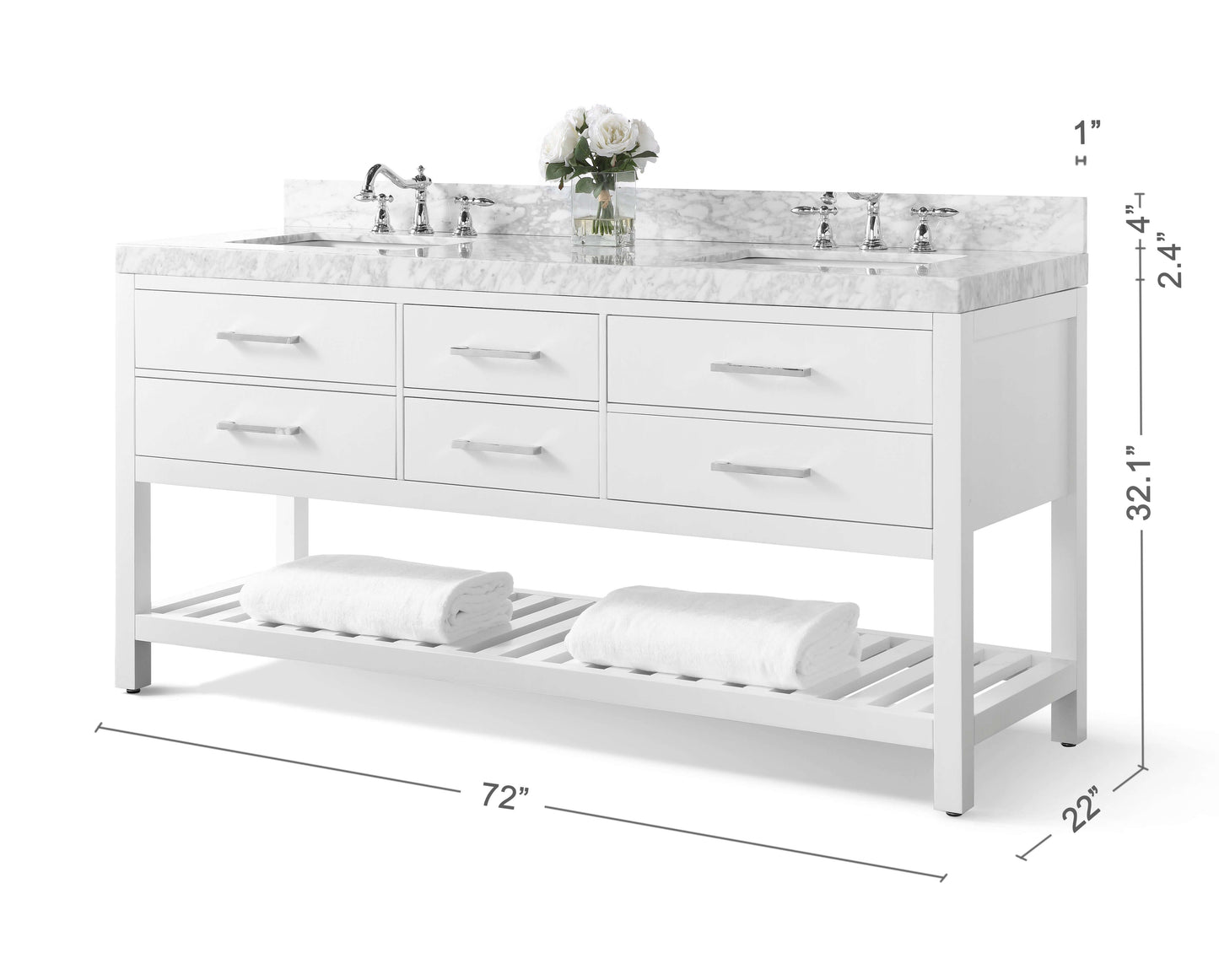 Elizabeth 72" Bath Vanity Set