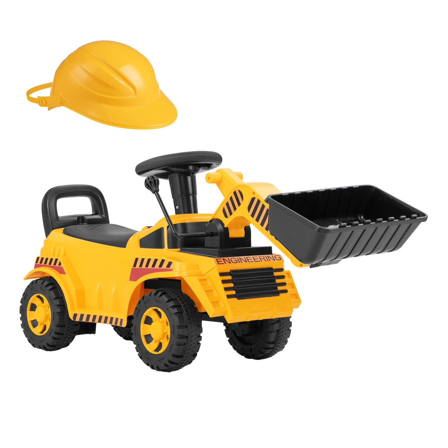 Excavator Digger Toy with Adjustable Bucket-Yellow