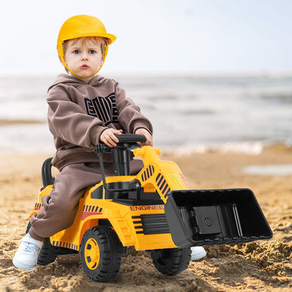 Excavator Digger Toy with Adjustable Bucket-Yellow