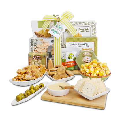 With Sympathy Cutting Board Gift Basket