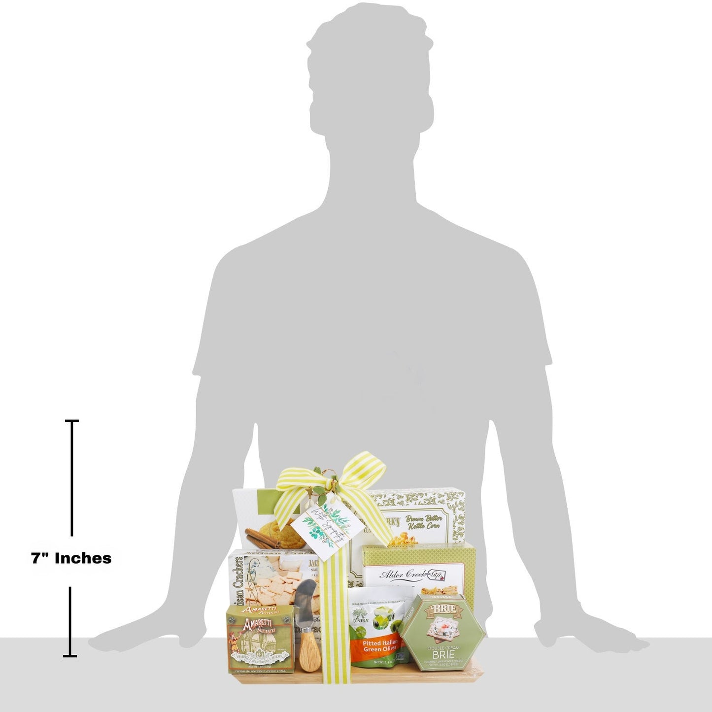 With Sympathy Cutting Board Gift Basket