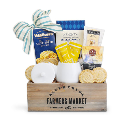 Garden Tea Tray Gift Basket