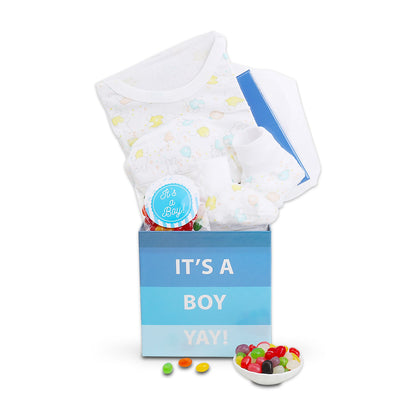 It's A Boy New Baby Gift Basket