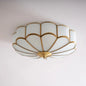 Floral Glass Flush Mount Ceiling Light