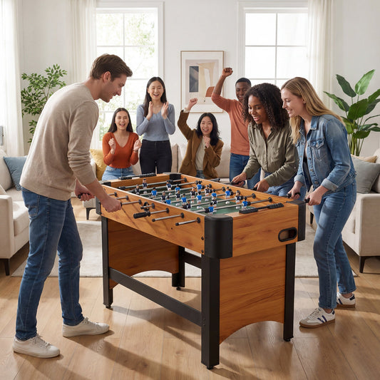 Foosball Table Competition Full Size Soccer Game Table with 22 Players
