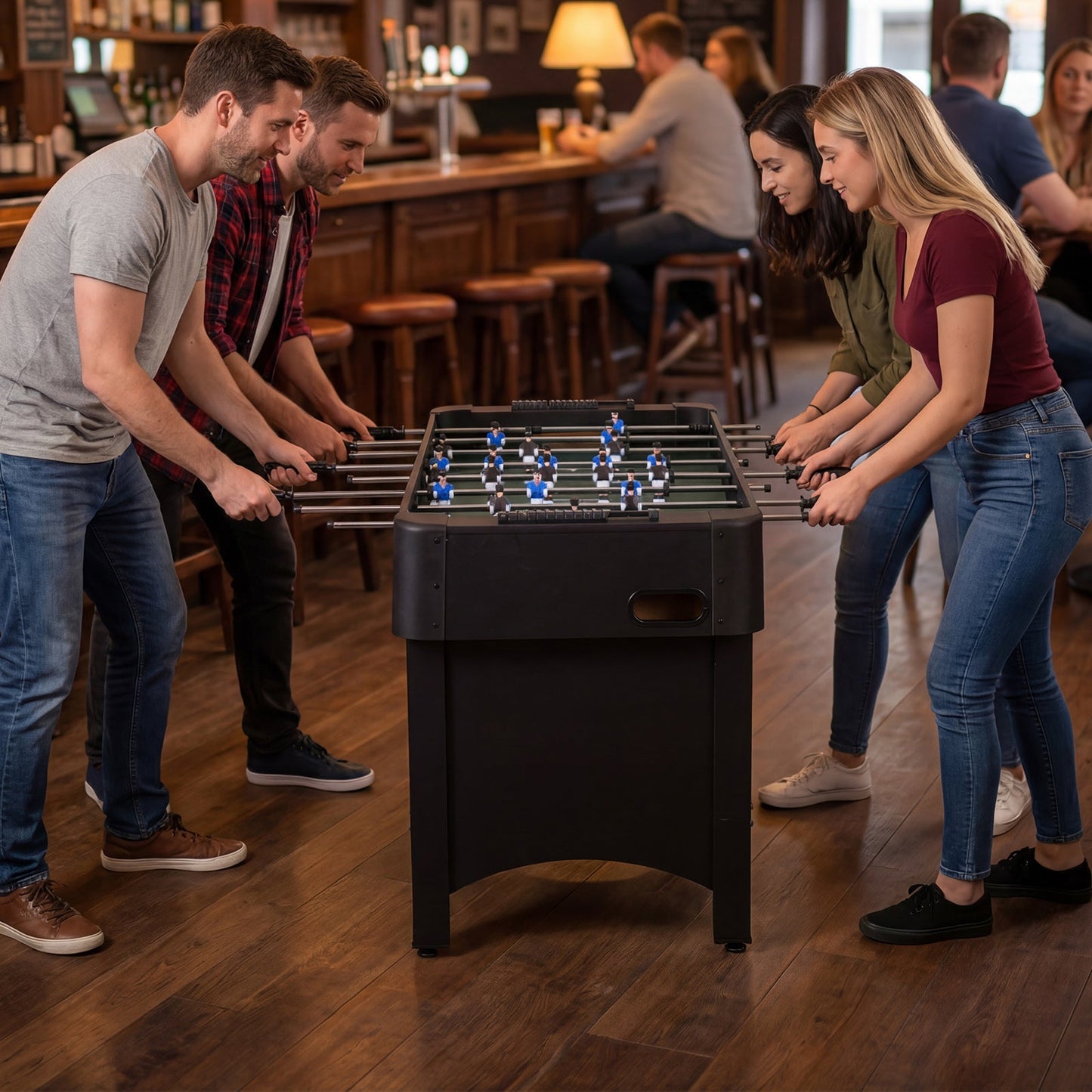Foosball Table Competition Full Size Soccer Game Table with 22 Players