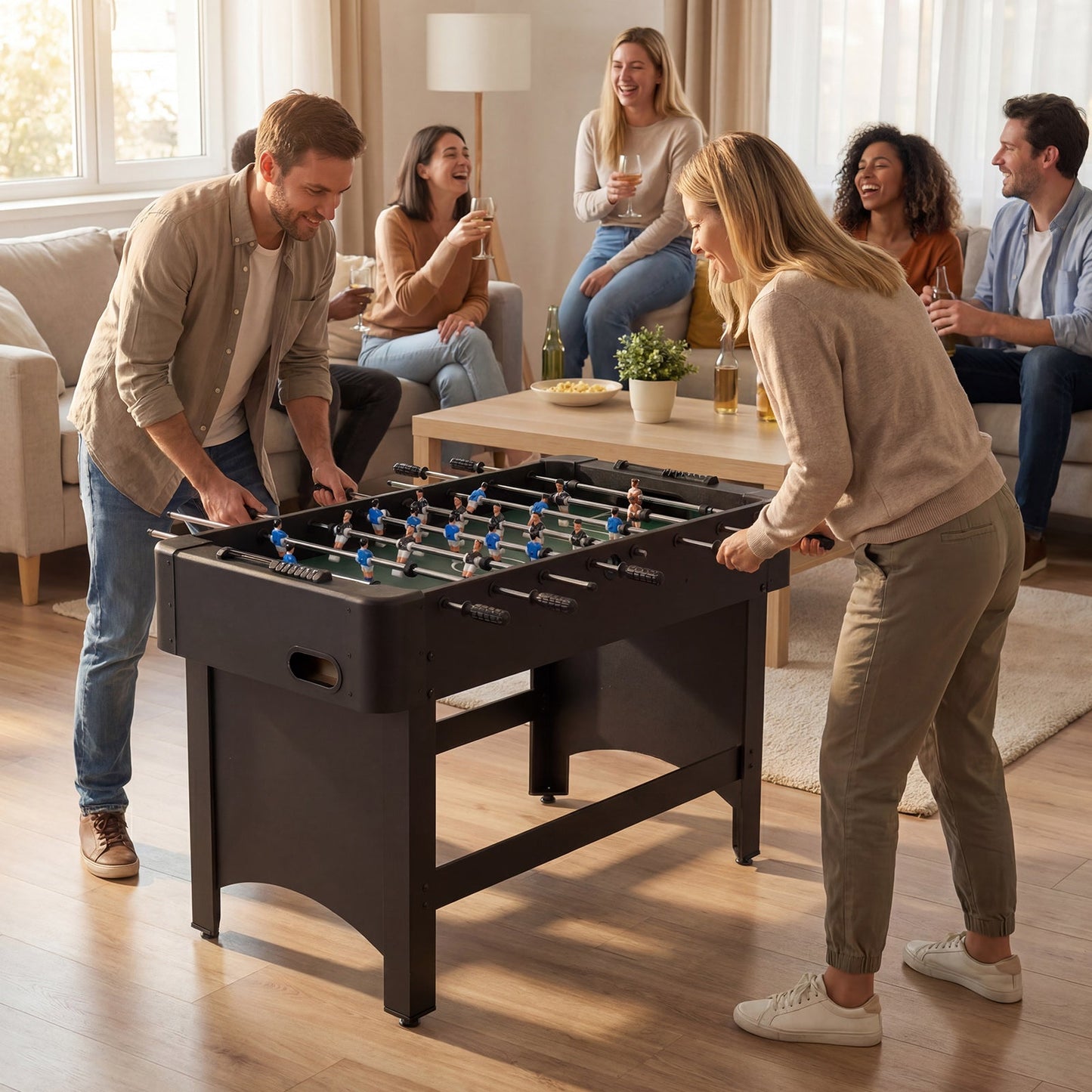 Foosball Table Competition Full Size Soccer Game Table with 22 Players