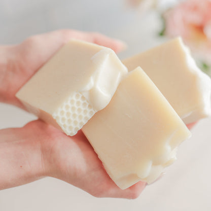 Fragrance Free Handmade Tallow + Goat Milk Soap Bar Trio