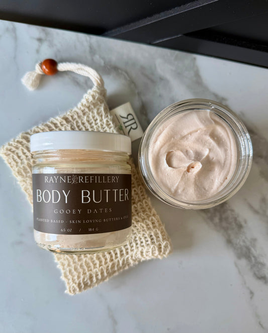 Gooey Dates Body Butter – Shea Butter & Argan Oil Caramel Vanilla Moisturizer