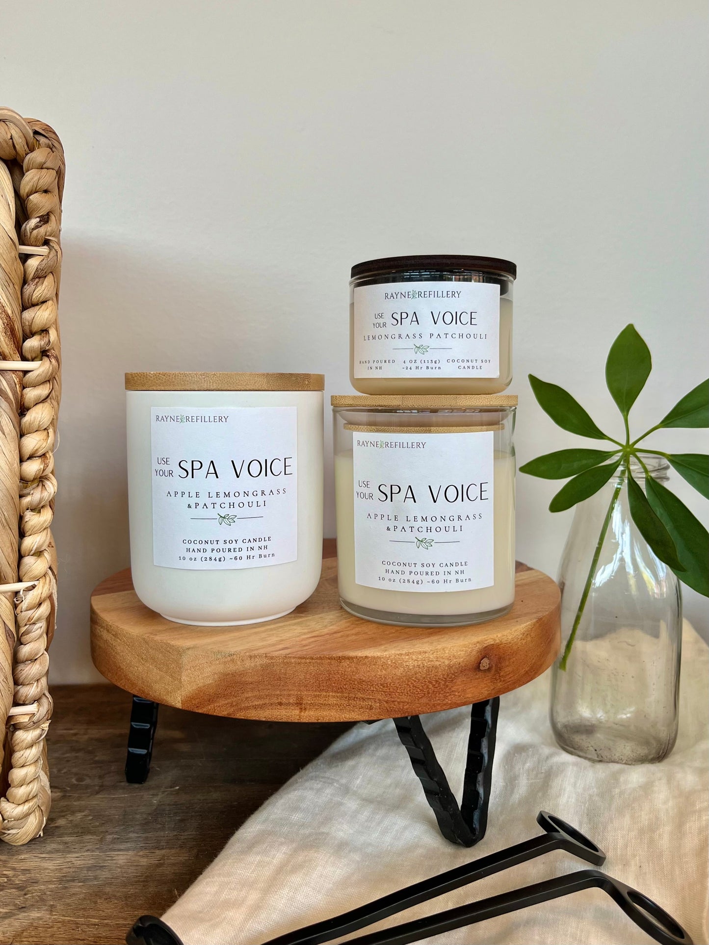 Use Your Spa Voice – Natural Eco-Friendly Coconut Soy Candle