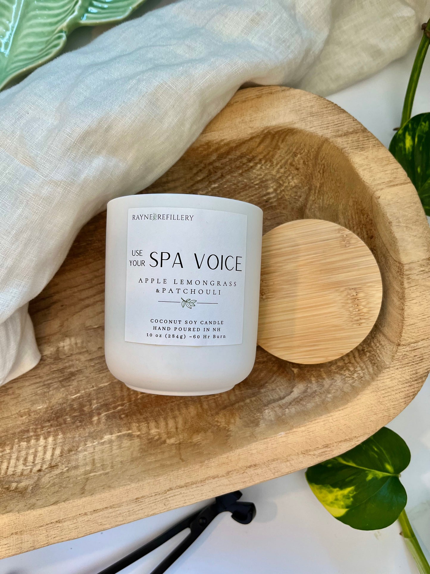 Use Your Spa Voice – Natural Eco-Friendly Coconut Soy Candle