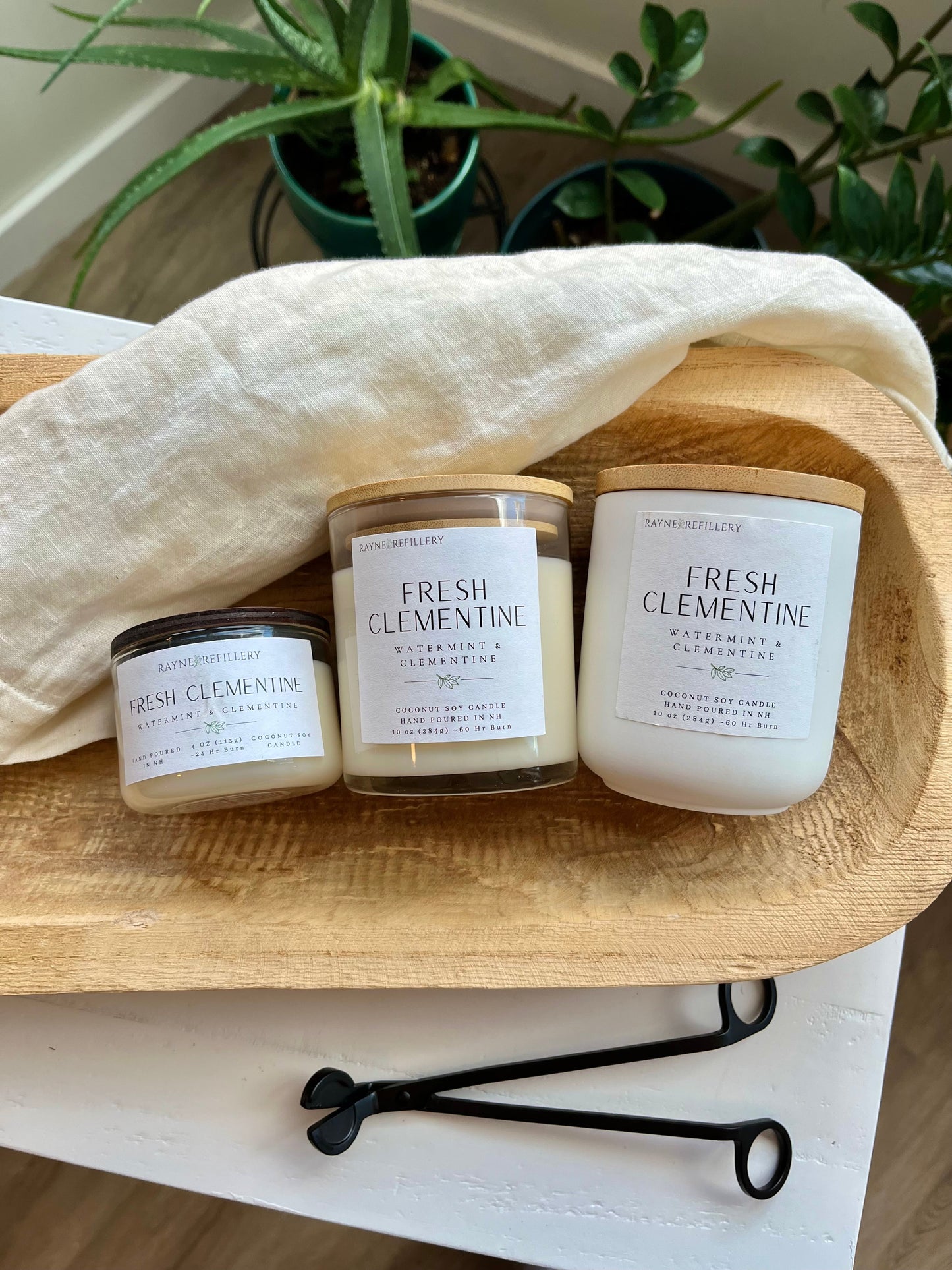 Fresh Clementine – Eco-Friendly Vegan Coconut Soy Candle