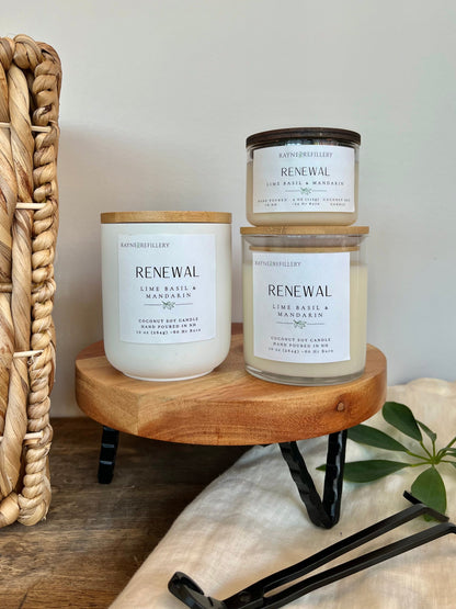 Renewal – Handmade Natural Coconut Soy Candle
