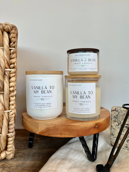 Vanilla To My Bean – Luxury Handmade Coconut Soy Candle
