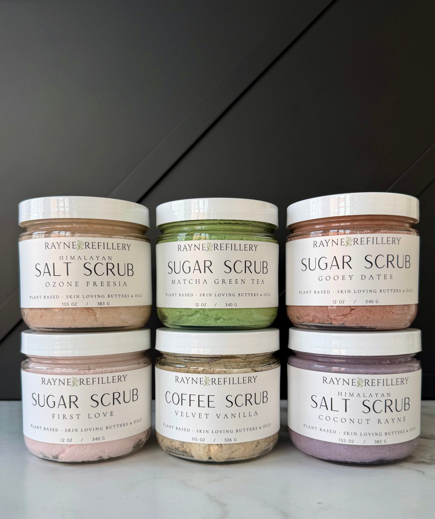 Pink Himalayan Salt Scrub - Whipped Exfoliating Body Scrub Ozone & Freesia