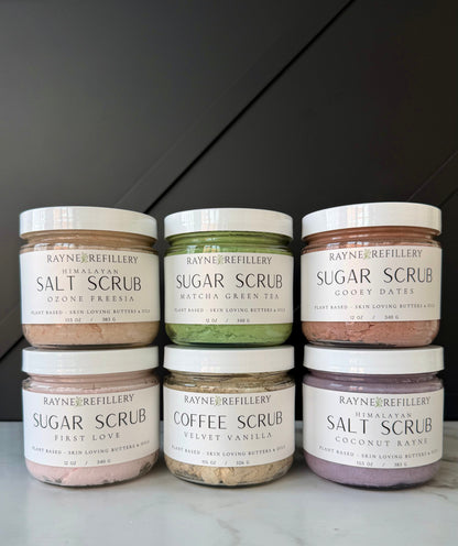 Pink Himalayan Salt Scrub - Whipped Exfoliating Body Scrub Ozone & Freesia