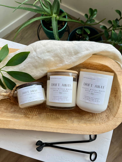 Drift Away – Clean Burning Natural Coconut Soy Candle