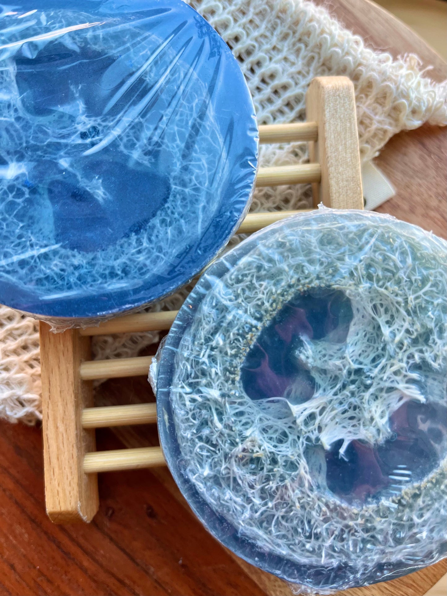 Loofah Soap Bar – Mystical Sea | Exfoliating Vegan Soap