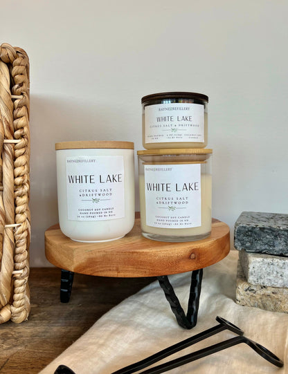 White Lake – Handmade Natural Coconut Soy Candle | New Hampshire