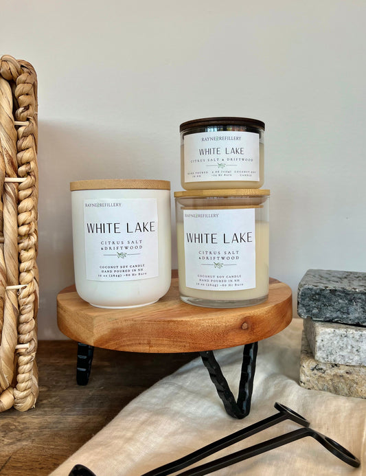 White Lake – Handmade Natural Coconut Soy Candle | New Hampshire