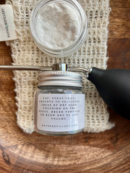 Non-Aerosol Dry Shampoo - Refillable Eco-Friendly Hair Refresher