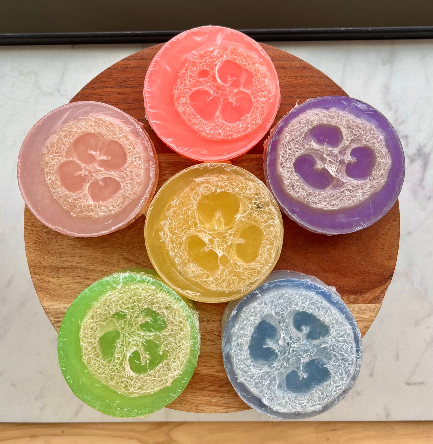Loofah Soap Bar – Cucumber & Green Tea | Exfoliating Vegan Soap