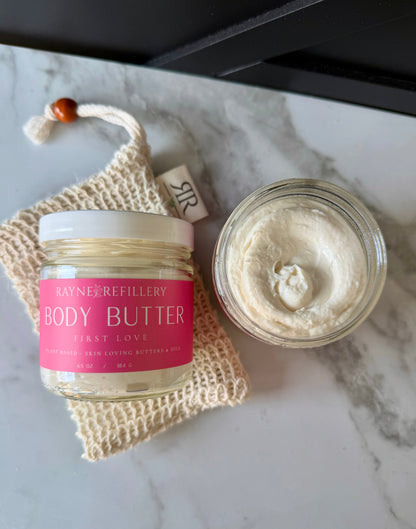 First Love Body Butter – Shea Butter & Argan Oil Peach & Hydrangea Moisturizer