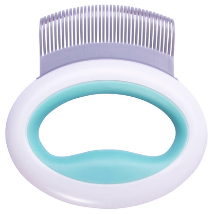 Pet Life ® 'Knuckler' Handheld Travel Flexible Grooming Pet Rake Comb