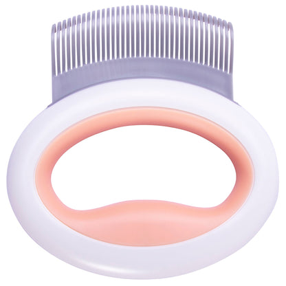 Pet Life ® 'Knuckler' Handheld Travel Flexible Grooming Pet Rake Comb