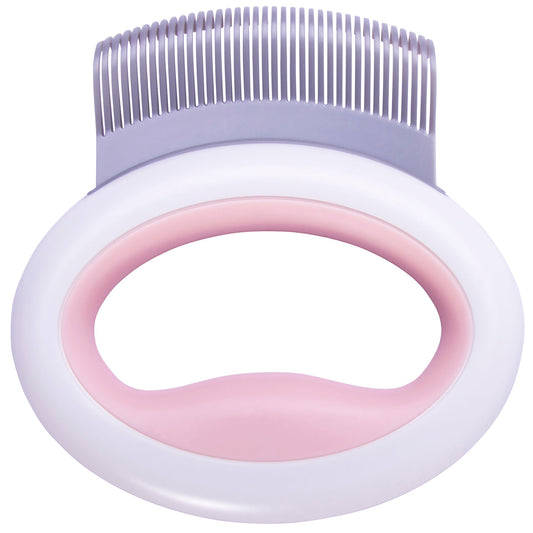 Pet Life ® 'Knuckler' Handheld Travel Flexible Grooming Pet Rake Comb