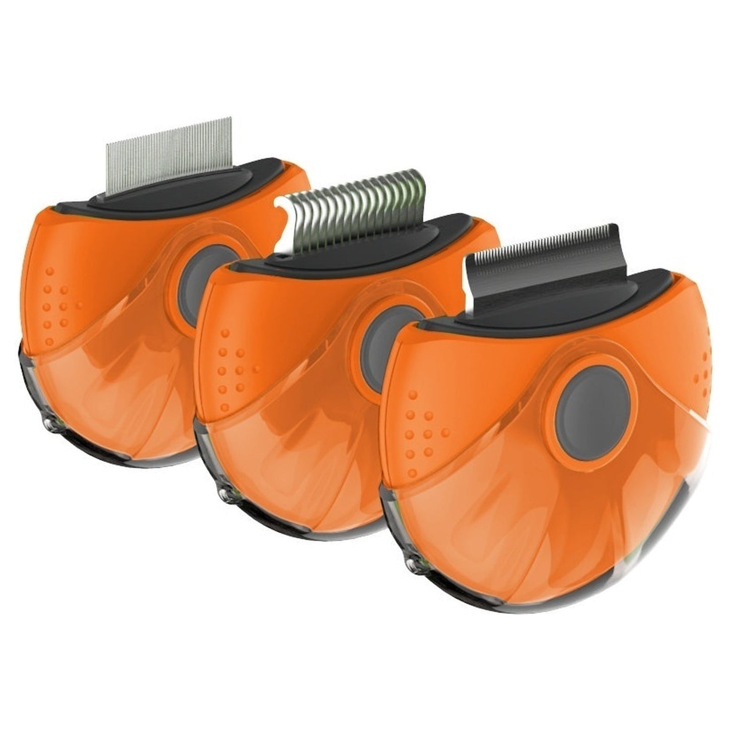 Pet Life ® 'Axler' Triple Rotating Rake Deshedder and Dematting Grooming Pet Comb