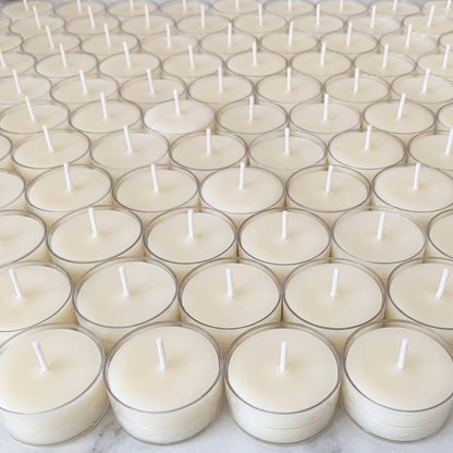 White Tealight Beeswax Candles