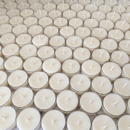 White Tealight Beeswax Candles