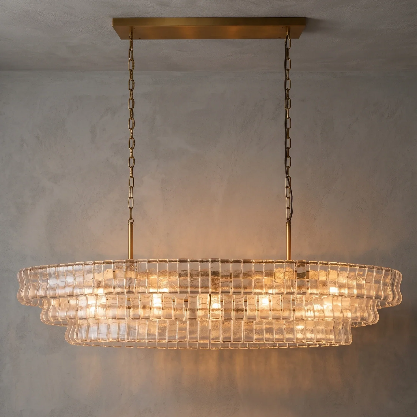 Glacii Ring Glass Chandelier