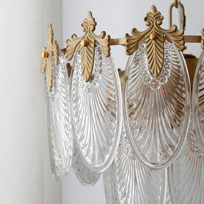 Golden Foliage Crystal Chandelier