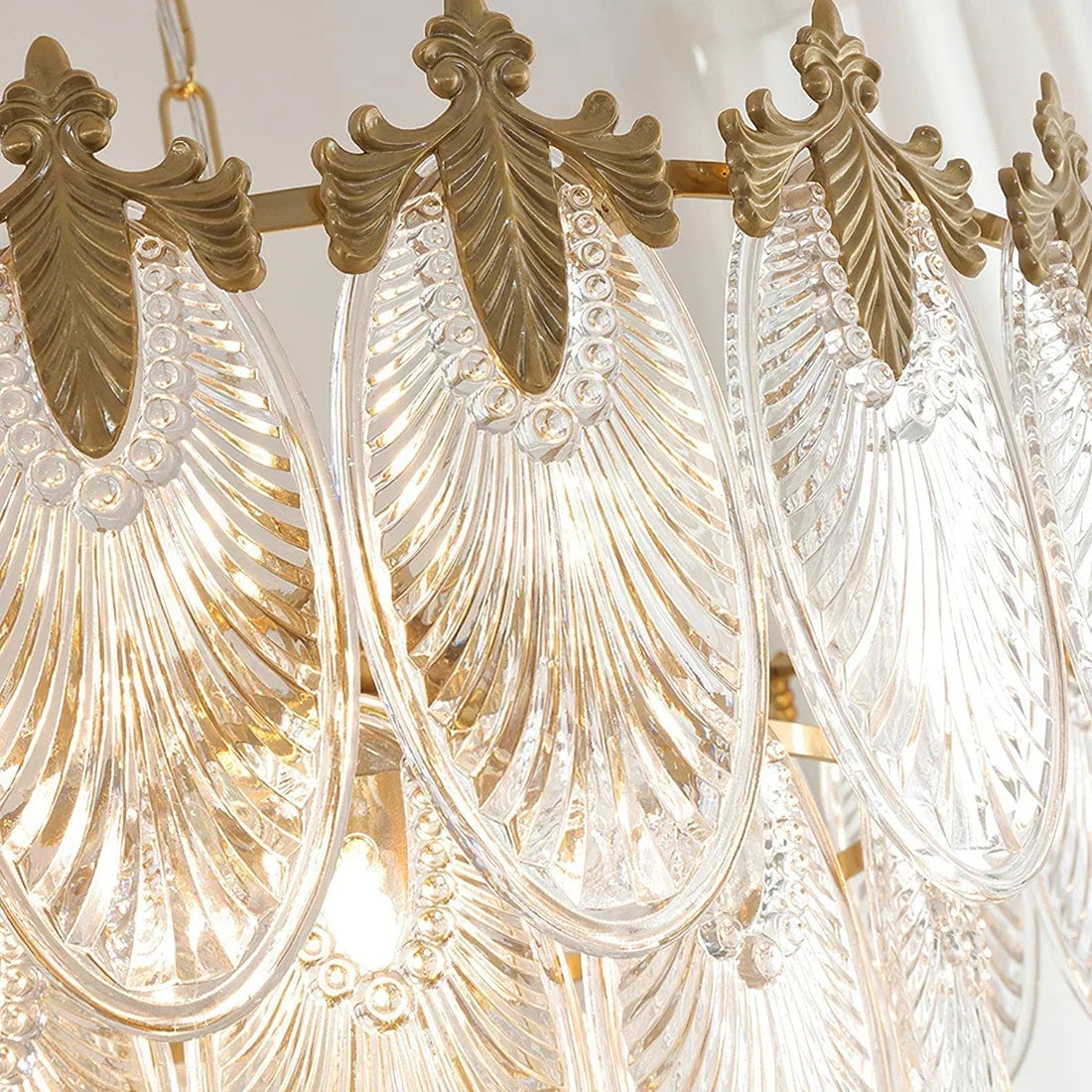 Golden Foliage Crystal Chandelier