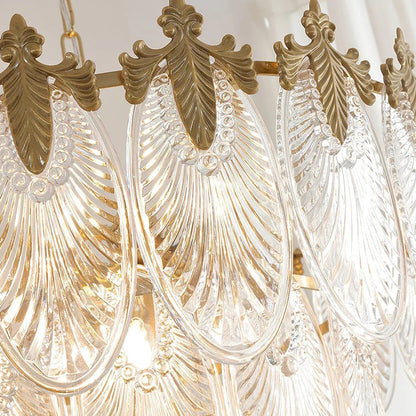 Golden Foliage Crystal Chandelier