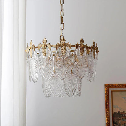 Golden Foliage Crystal Chandelier